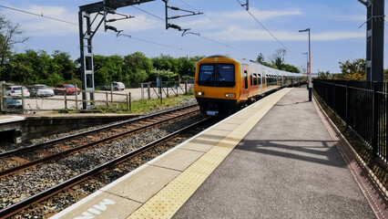 passenger commuter electric train england uk