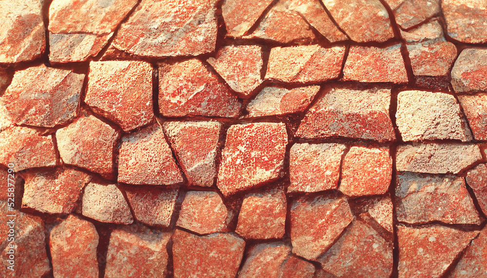 Aufkleber 3d render abstract colorful stone texture background series design