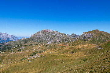 Fototapeta premium panorama on the mountain peaks