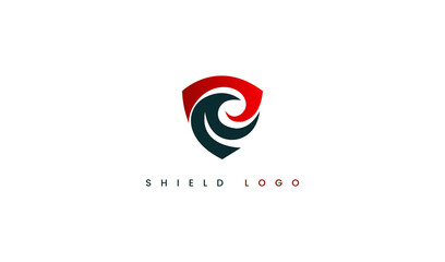 Shield Logo Design. Usable for Security and Business company Logos. Flat Vector Logo Design Template Element.