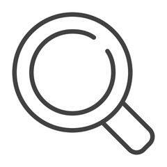 Research Search Thin Line Icon. Outline Icon. Editable Stroke.