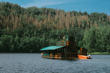 boat on the river