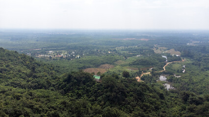 Fototapeta na wymiar View of a forest in Laos