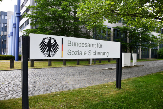 Bonn, North Rhine-Westphalia, Germany - May 15, 2022: Headquarters of Federal Social Security Office in Bonn, Germany - BAS is an autonomous higher federal authority ii