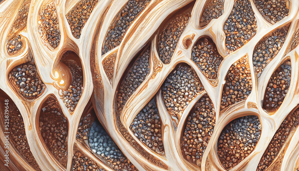 Poster 3d render abstract texture background series design