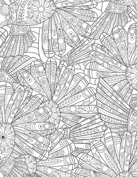 Abstract zentangle background