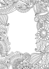 Vibrant orange Zentangle background featuring intricate patterns and detailed linework, perfect for artistic projects and those interested in sacred and meditative designs.