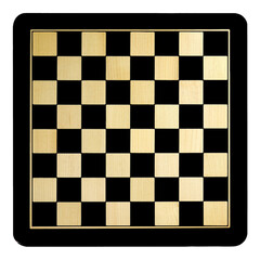 A chess or checkers board in closeup top view