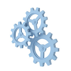 3D gear. Setting icon. Maintenance element.