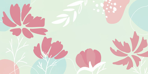 シンプル　可愛いお花のイラスト