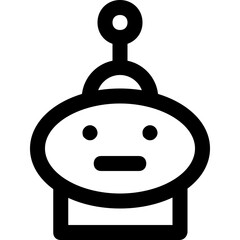 Robot Face Vector Icon