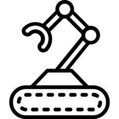 Industrial Arm Vector Icon