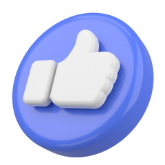 Obraz premium 3D like icon. 3D element.