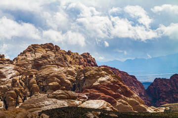The Calico Hills After Thunderstorm, Red Rock Canyon NCA, Las Vegas, Nevada, USA