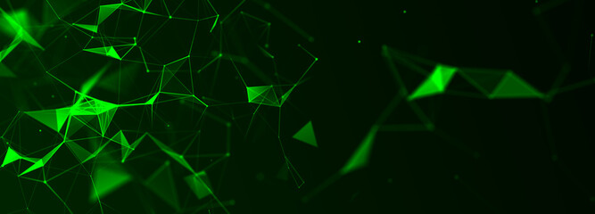 Technology background. Abstract digital combination dots. Network connection structure. 3d Widescreen