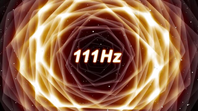 Animated background sound waves frequency 111 hz