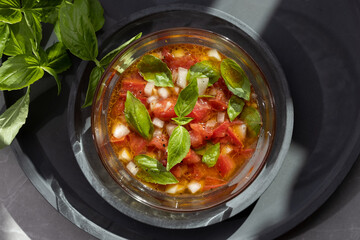 German Tomato Salad with Basil