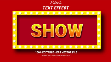 show editable 3d text effect