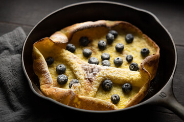 Dutch baby in Cast Iron Skillet