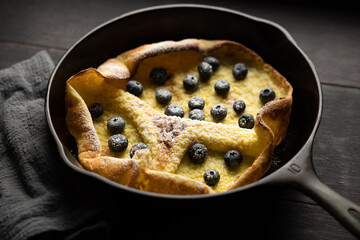 Dutch baby in Cast Iron Skillet