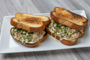 Lobster roll sandwiches on plate