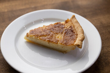 Slice of custard pie