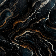Plakat Black marble texture