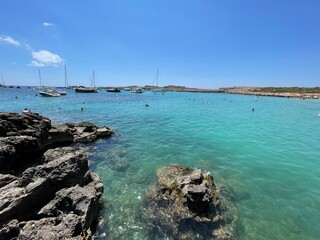 belle crique à Minorque
