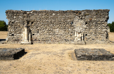 The ancient remains of Lesnes Abbey, the 12th century built monastery located at Abbey Wood, in the London Borough of Bexley, United Kingdom.