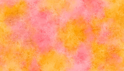 Fantasy smooth light watercolor paper. Abstract pink background texture with concrete wall. Beautiful painted magenta canvas for splash design. Colorful painted grunge stone concrete cement background