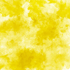 Yellow watercolor paint abstract art