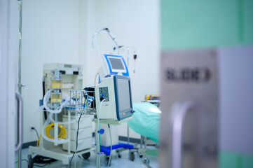 Background of Operation room in hospital , health care concept .