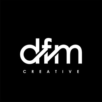 DFM Letter Initial Logo Design Template Vector Illustration