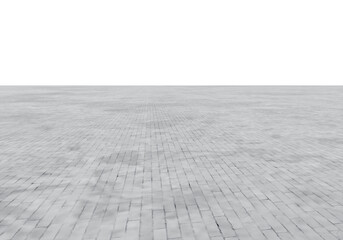 Brick Foreground Floor with Perspective, Transparent Background PNG
