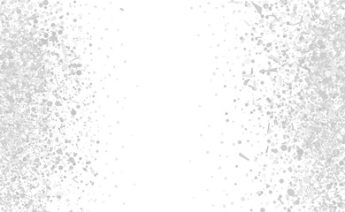 Fototapeta na wymiar Confetti on white background. Luxury texture. Festive backdrop with glitters. Pattern for work. Print for polygraphy, posters, banners and textiles. Doodle for design and business
