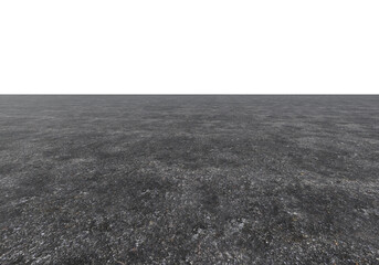 Concrete Foreground Floor with Perspective, Transparent Background PNG
