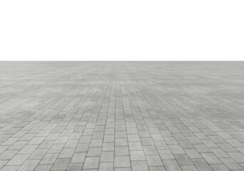 Brick Foreground Floor with Perspective, Transparent Background PNG

