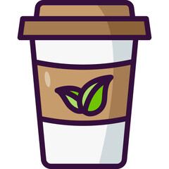 coffee cup line icon