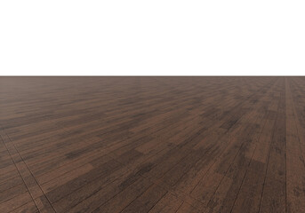 Wooden Foreground Floor with Perspective, Transparent Background PNG
