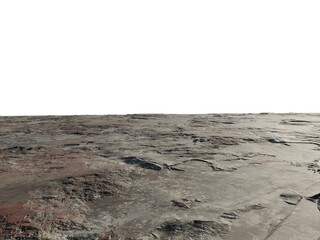 Rocky Foreground Floor with Perspective, Transparent Background PNG
