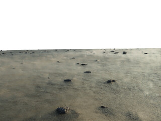 Rocky Foreground Floor with Perspective, Transparent Background PNG
