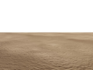 Fototapeta na wymiar Sandy Foreground Floor with Perspective, Transparent Background PNG 