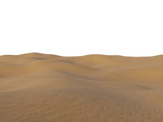Sandy Foreground Floor with Perspective, Transparent Background PNG
