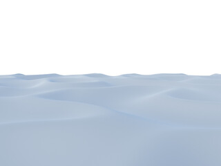 Snowy Foreground Floor with Perspective, Transparent Background PNG

