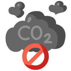 co2 flat icon