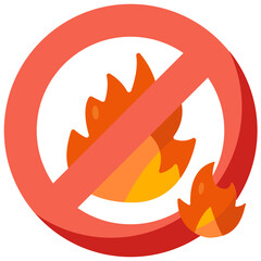 flame flat icon