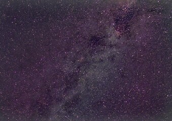 Obraz premium the late night sky in August and galaxy start field 