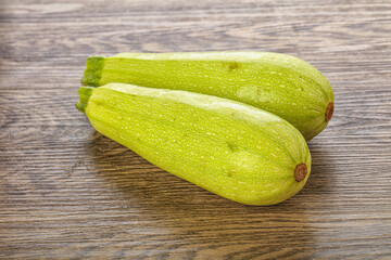 Two Young zucchini for cooking