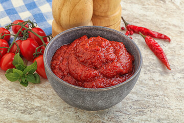 Natural organic pure tomato pasta