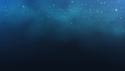 Night sky cosmos background with shimmering shiny stars